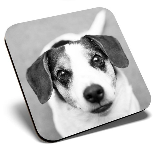 Square single coaster - bw,