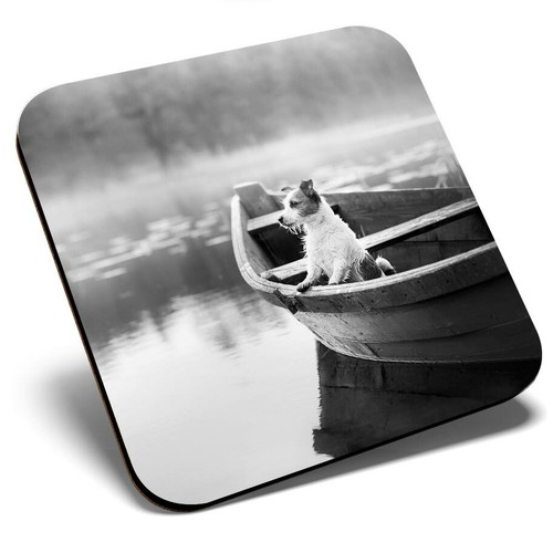 Square single coaster - single, bw