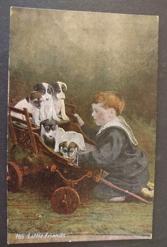 Vintage dog postcard jack - postcard,,