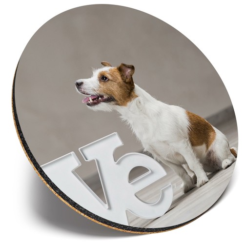 Round single coaster love - coaster,